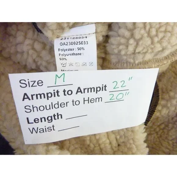 NWT Commense Faux Leather Sleeveless Flight Crop Jacket M - Picture 7 of 7